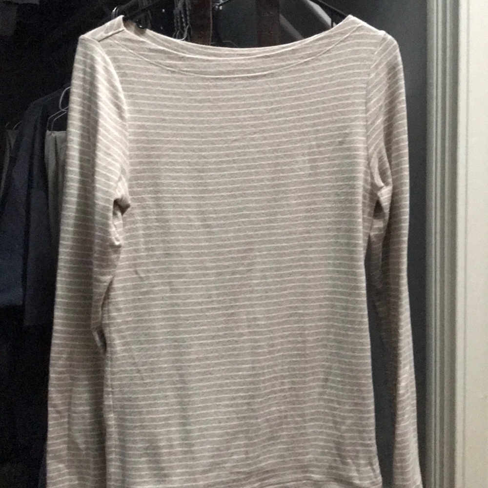 Boatneck stripe top